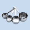 Stainless Steel Piece Measuring Cup Set with Handle